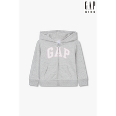 갭키즈 24년 [토들러 여아 2-5세] 글리터 로고 패치 후드 집업 5224127501083