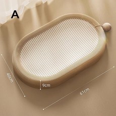 고양이 스크래쳐 특대형 사이잘삼 침대 60x40, 1개, A