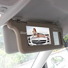 7 인치 TFT LCD 자동차 썬 바이저 모니터 디스플레이 양방향 비디오 입력 반, 상세내용참조