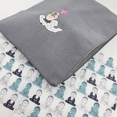 해피339 경전가방 파우치 불교굿즈 연꽃 부처님 불상 불교