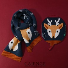 고비캐시미어체크머플러