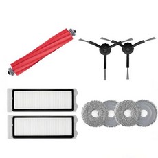 Roborock Q Revo 메인 브러시 커버 먼지 봉투 사이드 세척 필터 걸레 로봇 진공 청소 호환, 03 Q Revo pack2 black