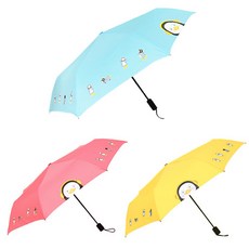 펭수 완전자동 일러스트 보더 3단 접이식 우산(1p선택)8170/8187/7869