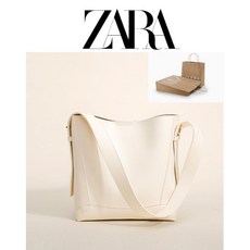 자라 ZARA 여성 숄더백 크로스백 가죽 가방 버킷 백 대용량