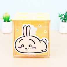 먼작귀 책상위에 귀염둥이 미니미니 서랍 수납함, 토끼(노랑)