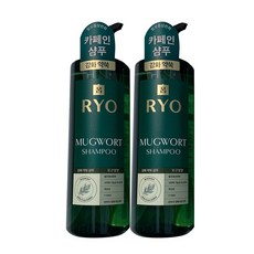 려 약산성 강화약쑥 모근영양 카페인 샴푸 800ml x2, 단품