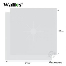 [해외] 2PCSLOT REUSABLE GAS RANGE STOVETOP BURNER PROTECTOR LINER COVER FOR CLEANING KITCHEN TOOLS, WALFOS Silver