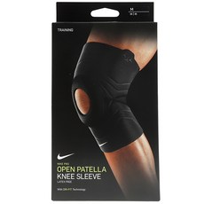나이키 PRO OPEN KNEE SLEEVE 3.0 니슬리브 무릎 보호대 헬스용 운동용, black, 1개