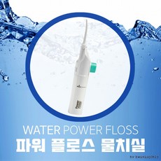 물칫솔 이중 워터 물치실 고급형 포장 파워플로스 wlu*61898ga, 유발-블랙