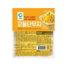 청정원 꼬들 단무지, 3개, 220g