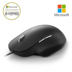 [ Microsoft 코리아 ] 마이크로소프트 에고노믹 인체공학 유선 마우스 블랙, MS 유선 에고노믹 (블랙)