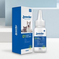 강아지 애견 반려견 애완견 귀 세정제 120ml, 1개, 상세페이지 참조