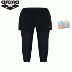 아레나 여아동 반바지 9부래깅스 수영복(끈주머니증정) A4BG1GE02 BLK 17, BLK@# 80, 없음