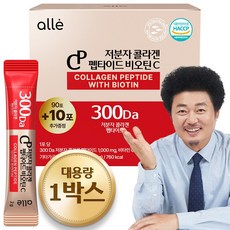 저분자 콜라겐 펩타이드 비오틴 피쉬 식약청인증 HACCP 대용량 알레, 1박스, 100스틱