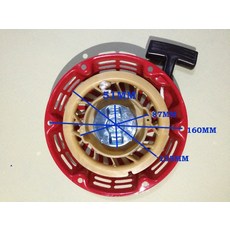 혼다 발전기 예비 부품 gx120 gx160 gx200 168f 170f 5.5/6.5hp 2kw/3kw 용 리코일 스타터 되감기 시작 (철), 1개