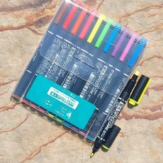 제브라 트윈닙 형광펜 옵텍스케어 10색세트 WKCR-10C, 색상
