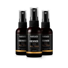 Manscaped Men's Body Toner Spray The Crop Reviver Cooling Groin Spritz with Aloe Vera Groin Protec, 3팩
