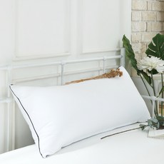 g BEDDING 超細纖維身體枕含枕套, 白色