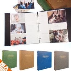 사진 링포켓 앨범 5X7 4X6 가족 행사 기념일 포토북, 랜덤