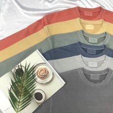 클로젯하우스 후염 피그먼트 남녀공용 맨투맨 (6color)