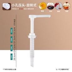 디스펜서 소스 용기 시럽 소스통 소스펌프 대용량 스텐 하이볼, 13 소공압두, 1개