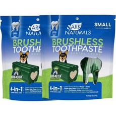  강아지 브러시리스 치약 4 in 1 센터 소품종 치과 츄 치석 조절 세균 