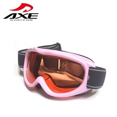 AXE 아동고글 220-D 250-D 아동 주니어 스키 스노우 보드 고글, 핑크