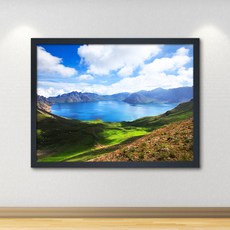 어느한켠 C0016_백두산천지60cmx80cm우드프레임, 블랙