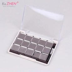 공팔레트 빈 마그네틱 화장품 팔레트 아이섀도우 블러셔 메이크업 박스 15 그리드 철판 브러시 1PC, [03] 공팔레트 Type 3, 1개