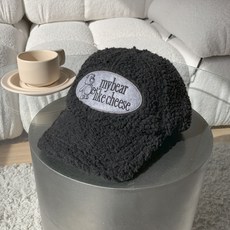 블루씨티 마이 베어 와펜 자수 뽀글이 겨울 볼캡 모자