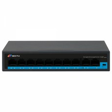 NEXTU POE2612-TP 기가 8포트 80w PoE 2TP 업링크 스위치 허브