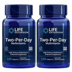  라이프 익스텐션 투퍼데이 태블릿 Life Extension Two-Per-Day Tablets 120 태블릿, 120정, 2개 