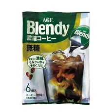 AGF Blendy 濃縮咖啡球 無糖, 冷熱皆宜, 隨時享受濃郁香醇, 18g, 6顆, 1袋