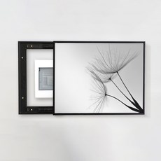 배전함가리개 두꺼비집 커버, 01 클래식 블랙-B 단델리온
