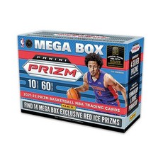 NBA 2021-2022 Panini Prizm Basketball Mega Box (Red Ice Prizms) 파니니 프리즘 농구 카드 메가 박스 (레드 아이스 프리즘)