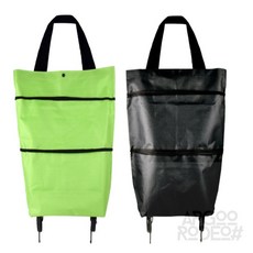 압구정 로데오 SHOP 들고다니는 쇼핑카트 접이식핸드카트, 그린, 1개