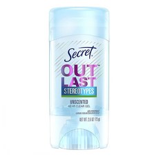 시크릿 데오드란트 포 우먼 아웃라스트 73g 6팩 Secret Antiperspirant Deodorant for Women Unscented Clear Gel Outlast Xtend 2.6 Oz (Pack of 6) (Packaging May Vary), 1개, 1ml