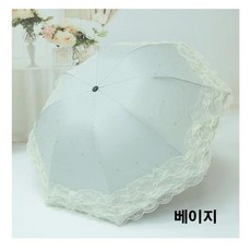 (즐)구르몰 공주풍 자외선차단 레이스 접이식 2단 양산