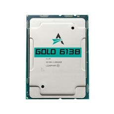 제온 골드 6138 스마트 캐시 20GHz 275MB 20 코어 40 스레드 125W LGA3647 CPU 프로세서 GOLD6138