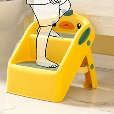 욕실 세면대 어린이 뽀로로 2단 안전 디딤대 어린이발받침대 아기계단 유아발받침대, 핑크, 1개