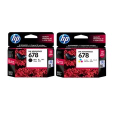 [HP] 완전 정품 DESKJET INK 4645 프린터전용 HP678검정+HP678칼라 잉크 세트, DESKJET4645 프린터전용 HP678검정+칼라잉크