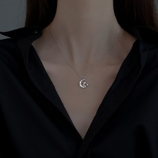 인터유 쇄골목걸이 은오 925 어린 왕자 여성 붐 별 펜던트 INS성질 냉담 무드