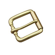 DIY 헤비듀티 롤러 버클 솔리드 황동 핀 버클 가죽 벨트 1 1/ 2 38mm DIY He