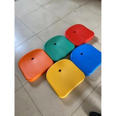 공장 직접 판매 매점 테이블 등받이 벤치 FRP 의자 얼굴 파란색 플라스틱 좌석 스탠드 대기 액세서리, 16.속이빈평평한의자를위한다양한색상중에서선택하십시오., 1개