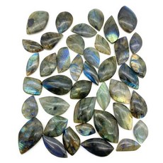 강화화문석 10PC 자연 Labradorite 잎 크리스탈 월장석 원래 보석 공예 수족관 장식 돌 치유 무작위 10개 상품 이미지