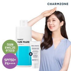 [CJ단독/참존] 패밀리 선 플루이드 200ml +추가구성 5ml 클렌징폼60ml / SPF50+ PA++++ / 무기자차, 상세설명 참조, 01_패밀리 선 플루이드 200ml