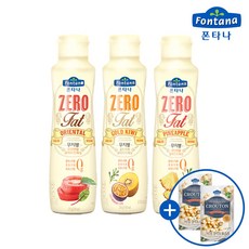 폰타나 무지방 저칼로리 드레싱 오리엔탈 235g 골드 키위 230g 파인애플 230g 세트 크루통2 증정