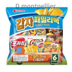 오리온 감자 패밀리팩, 6가지 * 1set, 1개