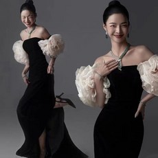 촬영용블랙드레스 TOP01