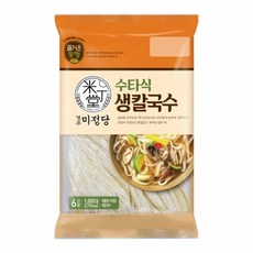 CJ제일제당 소문난 미정당 생칼국수 1kg 풍미업 한국전통요리 홈캉스 완내스 요리레시피 간편식 캠핑요리 엄마손맛, 3개